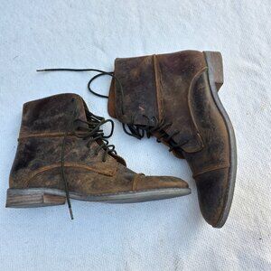 Kathryn amberleigh burnished oiled leather granny boots